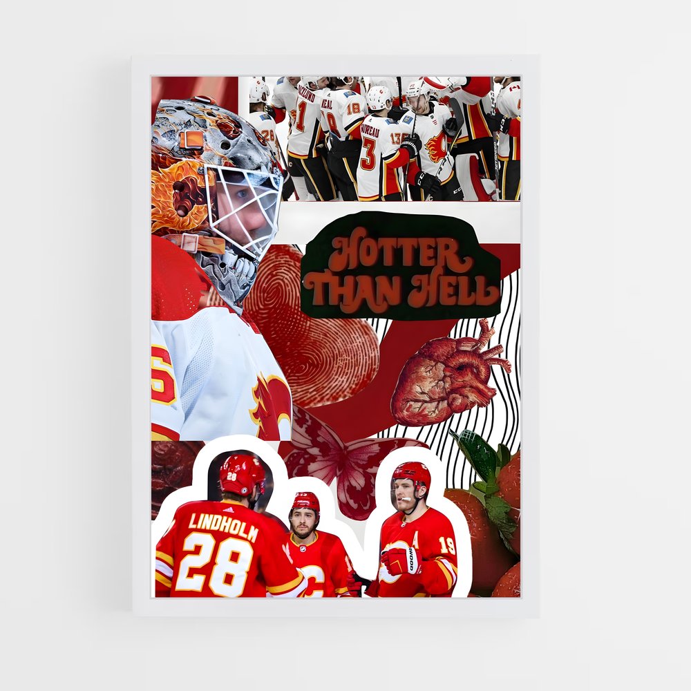 Poster L'Esprit des Flames – affiche Hockey sur glace (vue 3)